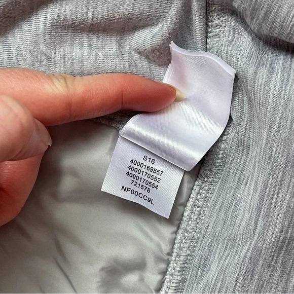 THE NORTH FACE GRAY Pseudio Puffer Jacket Thumbholes Womens size XS - Picture 13 of 14